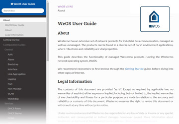 WeOS 5 user guide.